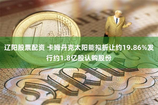 辽阳股票配资 卡姆丹克太阳能拟折让约19.86%发行约1.8亿股认购股份
