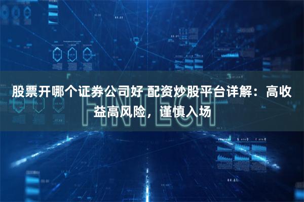 股票开哪个证券公司好 配资炒股平台详解：高收益高风险，谨慎入场
