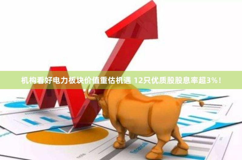 机构看好电力板块价值重估机遇 12只优质股股息率超3%！
